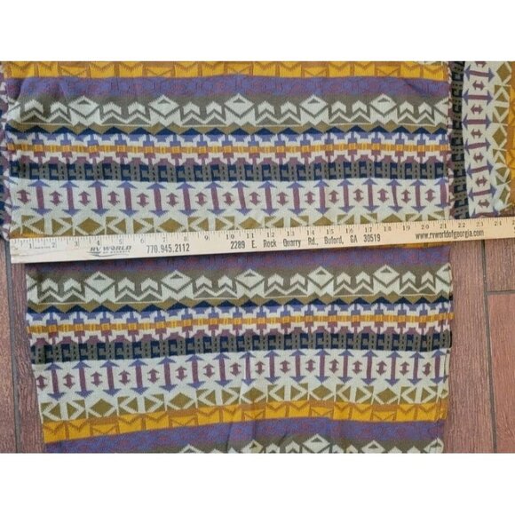 Fiume Sweater Pullover Ribbed Long Sleeve Geometric Aztec XL Vintage Pattern - Picture 6 of 8